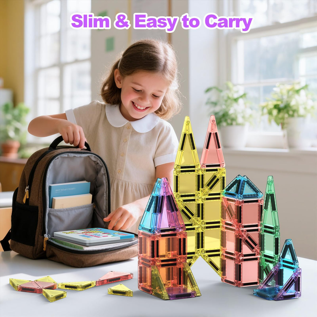 BAIJLE iron case keeps tiles organized and doubles as a building base