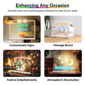 Bailkind LED Drawing Board 7 Markers: vivid colors for bold drawings and notes