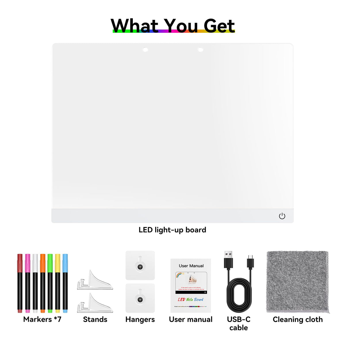 Bailkind LED Drawing Board Complete Kit: everything ready for glowing doodles