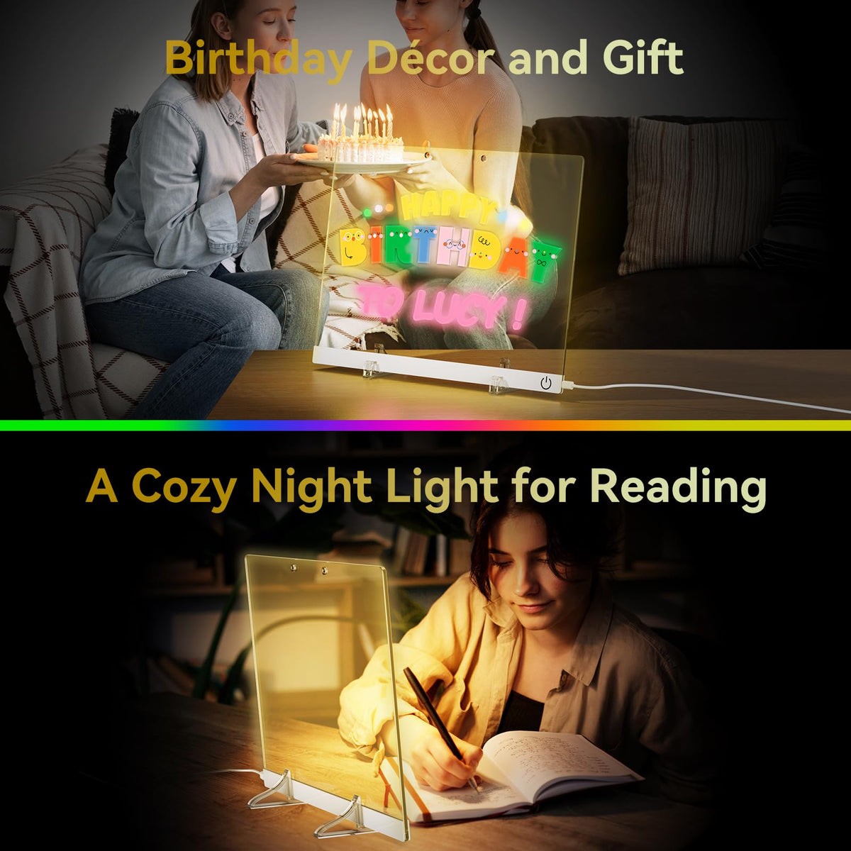 Bailkind LED Drawing Board Soft Cloth: gentle wipe to refresh the glow panel