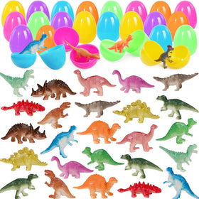 BAINFE Easter egg with a mini dinosaur toy inside, ideal for exciting egg hunts.