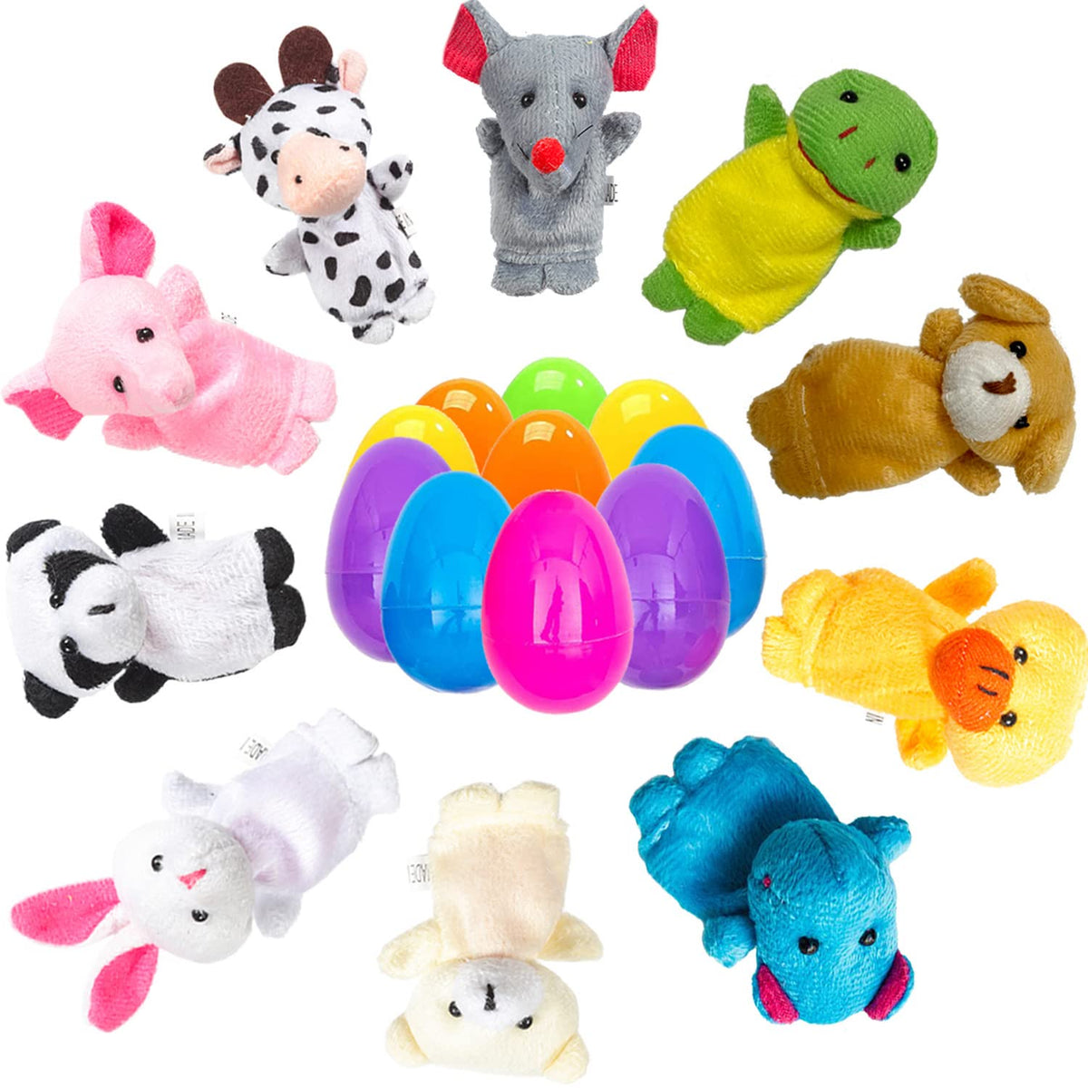 BAINFE 2.36 inch eggs fit snugly in party favors and prizes.