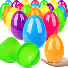 BainGesk 24pcs 6-inch Easter eggs set ready for family egg hunt.