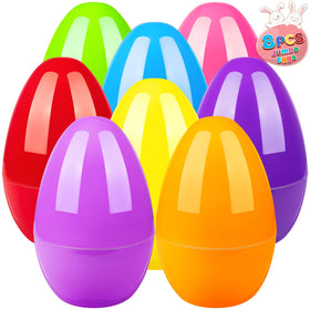BainGesk 8-piece jumbo Easter eggs in 10-inch size, ideal for big egg hunts.