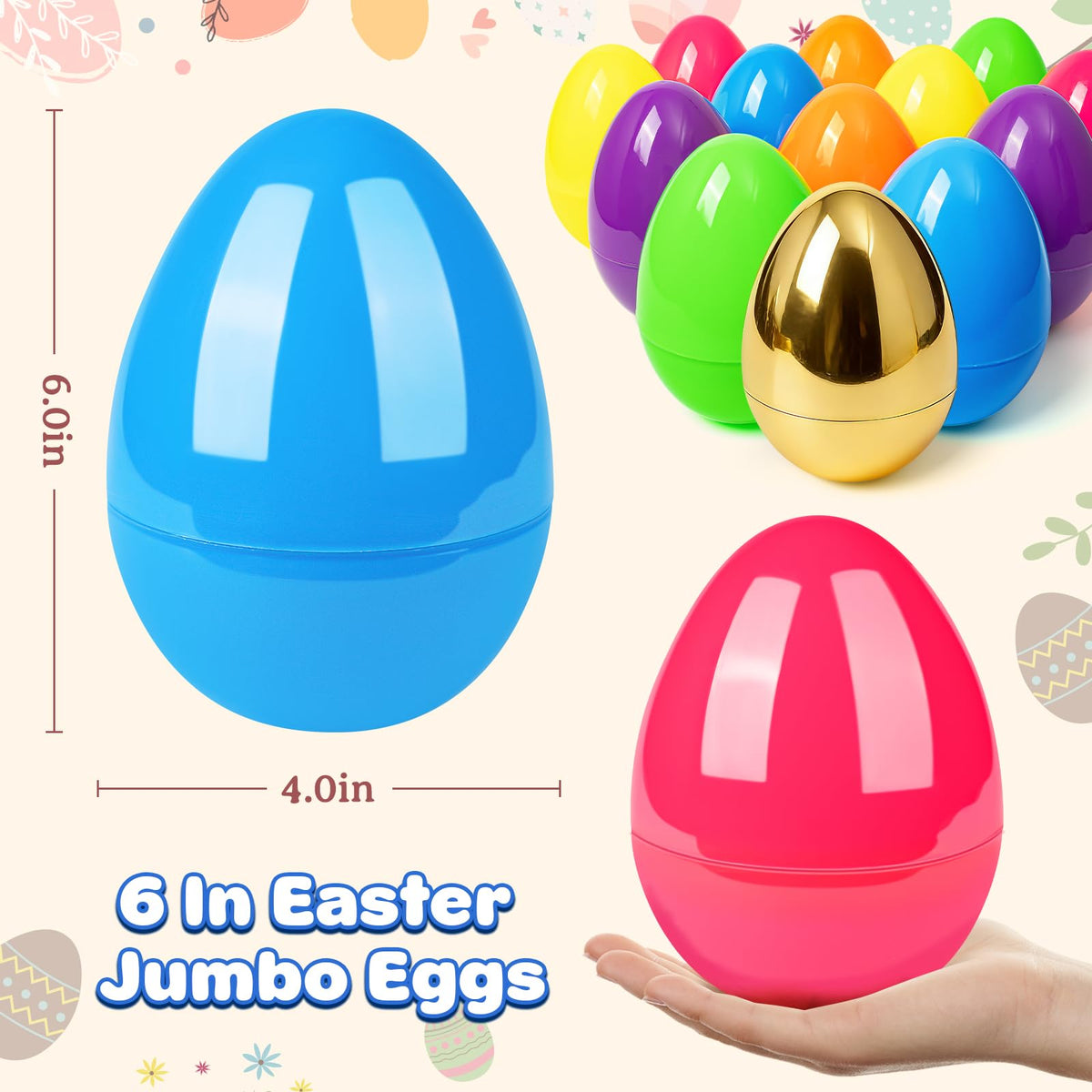 BainGesk colorful Easter eggs set for vibrant hunts and gifts