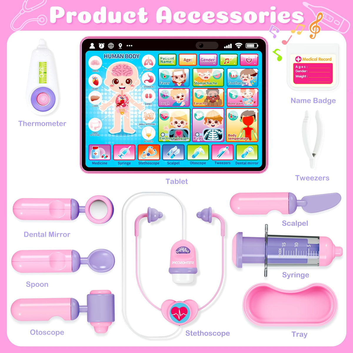 BainGesk Doctor Kit stethoscope enables realistic role play and sensory exploration
