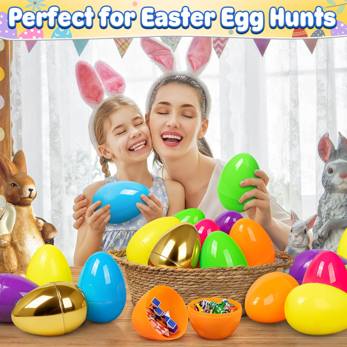 BainGesk Easter egg basket filler for baskets and goodie bags