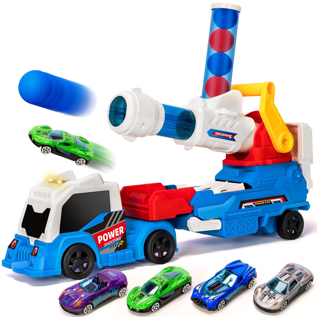 BainGesk ejection truck with track boosts imaginative play and storytelling.