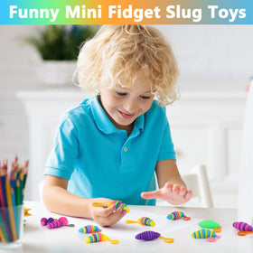 Bairimeng fidget slug—crisp sound when twisted and swung for sensory feedback.