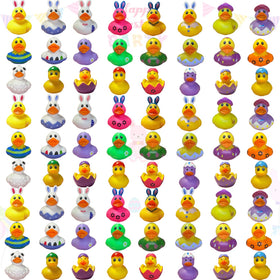 BaiyLuky Easter ducks bulk image showcases 72 cute ducks for Easter baskets and bath time