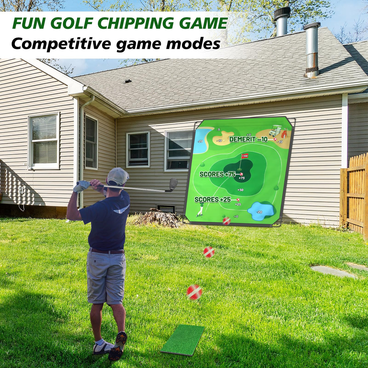 BaiYuan carry bag with accessories illustrating portable golf fun anywhere