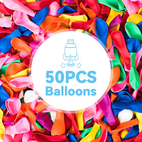 BAKAM balloon-powered toy with reusable balloons and no batteries required.