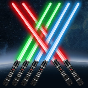 Bakatatoyz blue light-up sword blade with FX sound for cosplay play