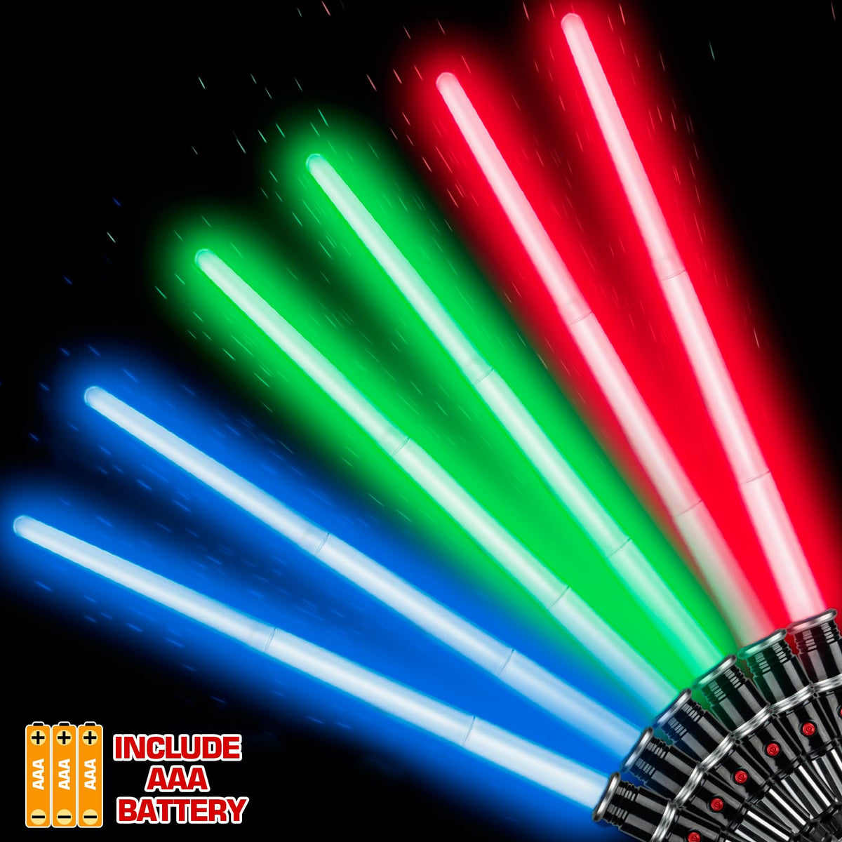 Bakatatoyz red light-up sword with motion sensing for role play