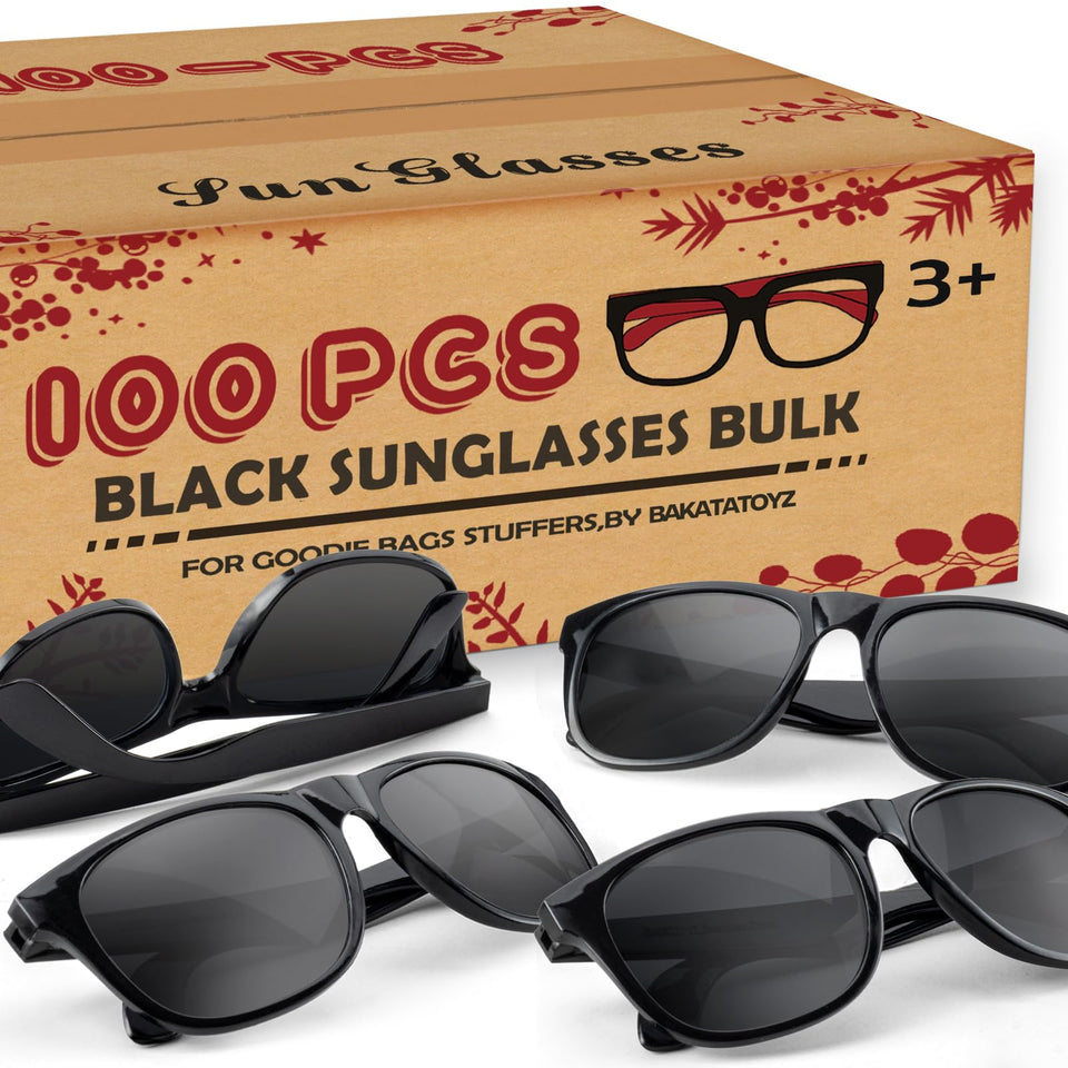 Bakatatoyz 80s-style sunglasses bulk for parties, goody bags, and photo booth props.