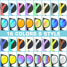 Bakatatoyz versatile sunglasses fit kids to adults for everyday wear.