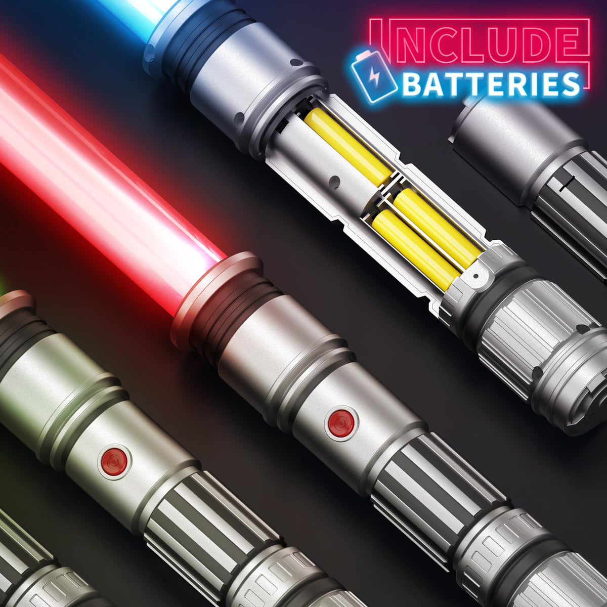 Bakatatoyz blue LED sword suitable for sci-fi themed parties