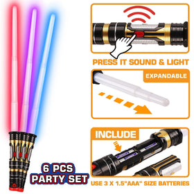 Bakatatoyz light up swords show color change for vivid cosplay moments