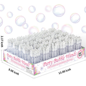 Bakatatoyz wedding bubbles for guest favors, leak-proof and mess-free.
