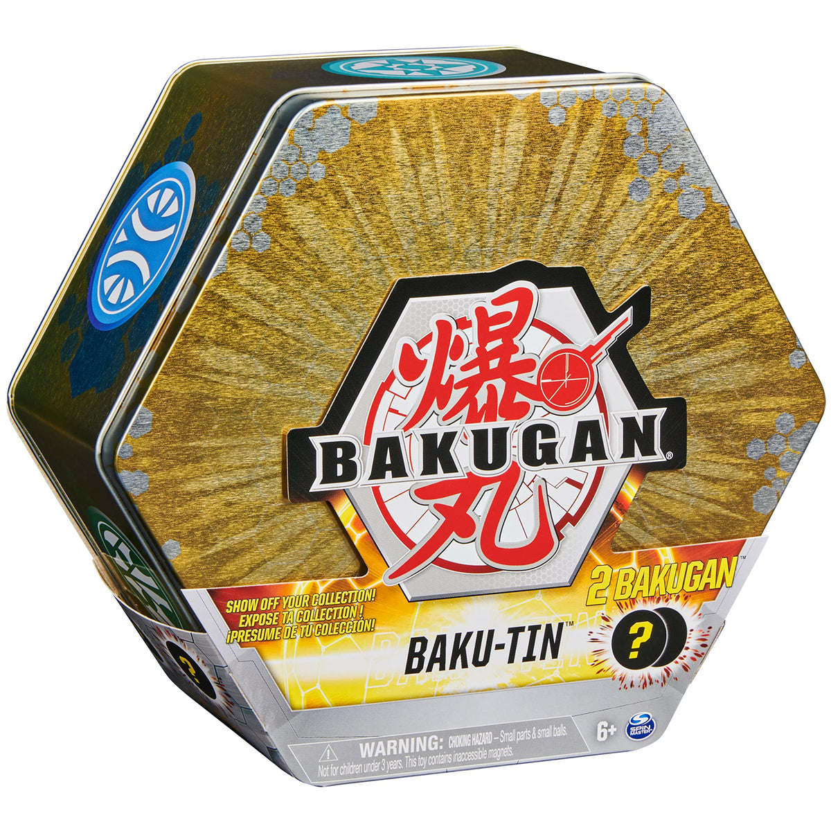 Bakugan Baku-Tin holds up to six Bakugan for quick brawl setups.