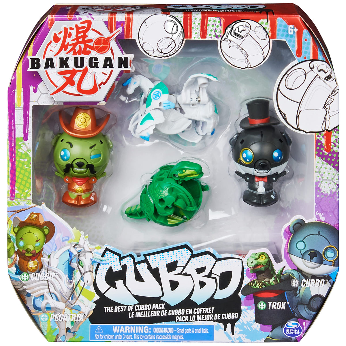 Bakugan Best of Cubbo Pack Magician Cubbo ready for action and fast battles.
