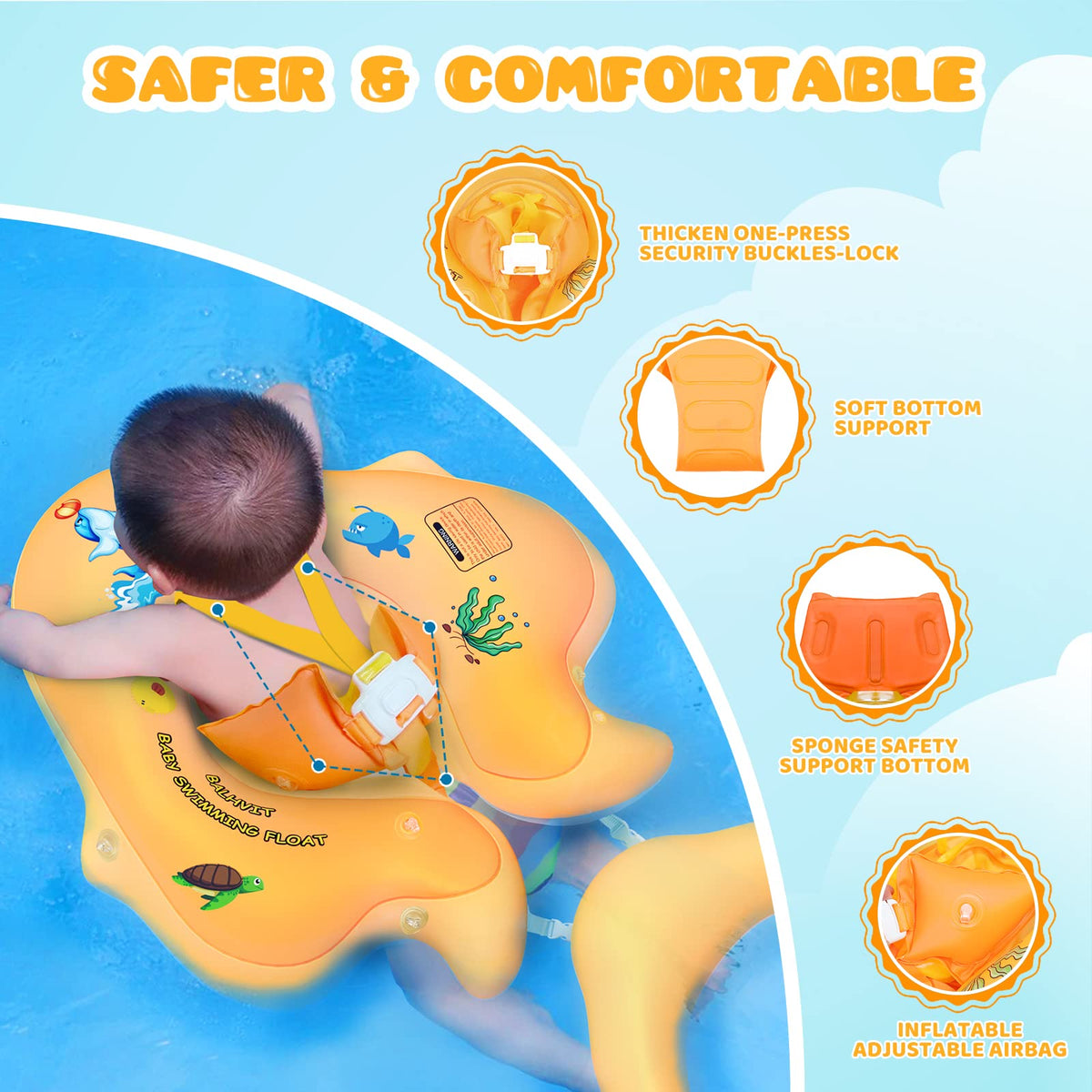 Balhvit sponge bottom support offers soft comfort for infants