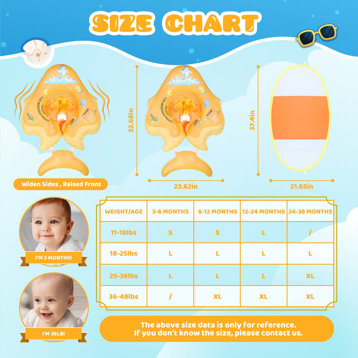 Balhvit UPF50+ canopy protects delicate skin during water time