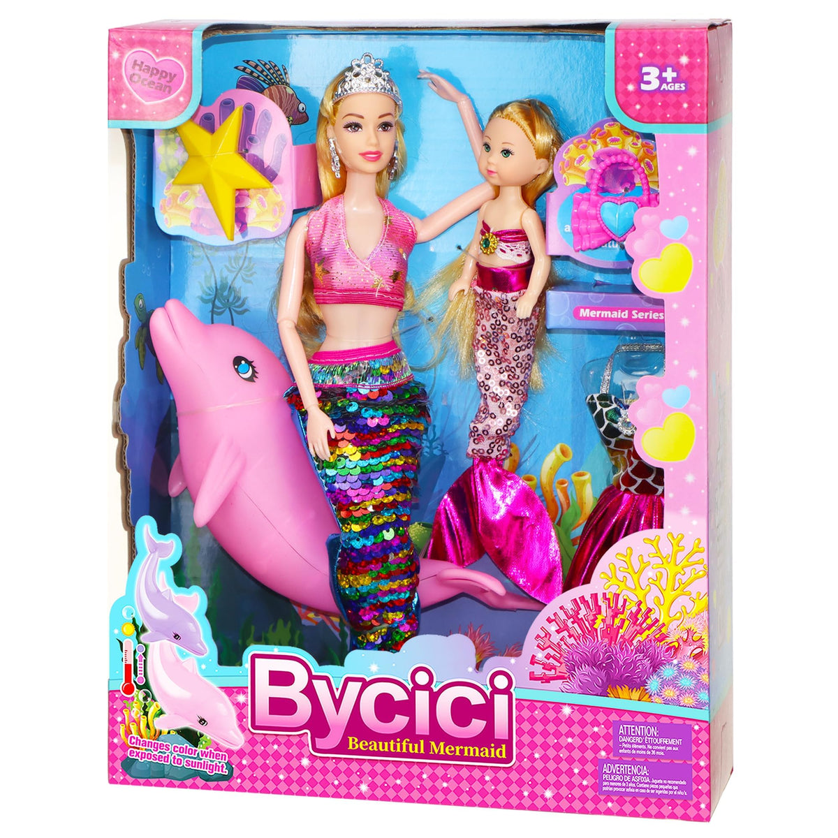 Baljinder magical mermaid doll with dress-up accessories for imaginative play