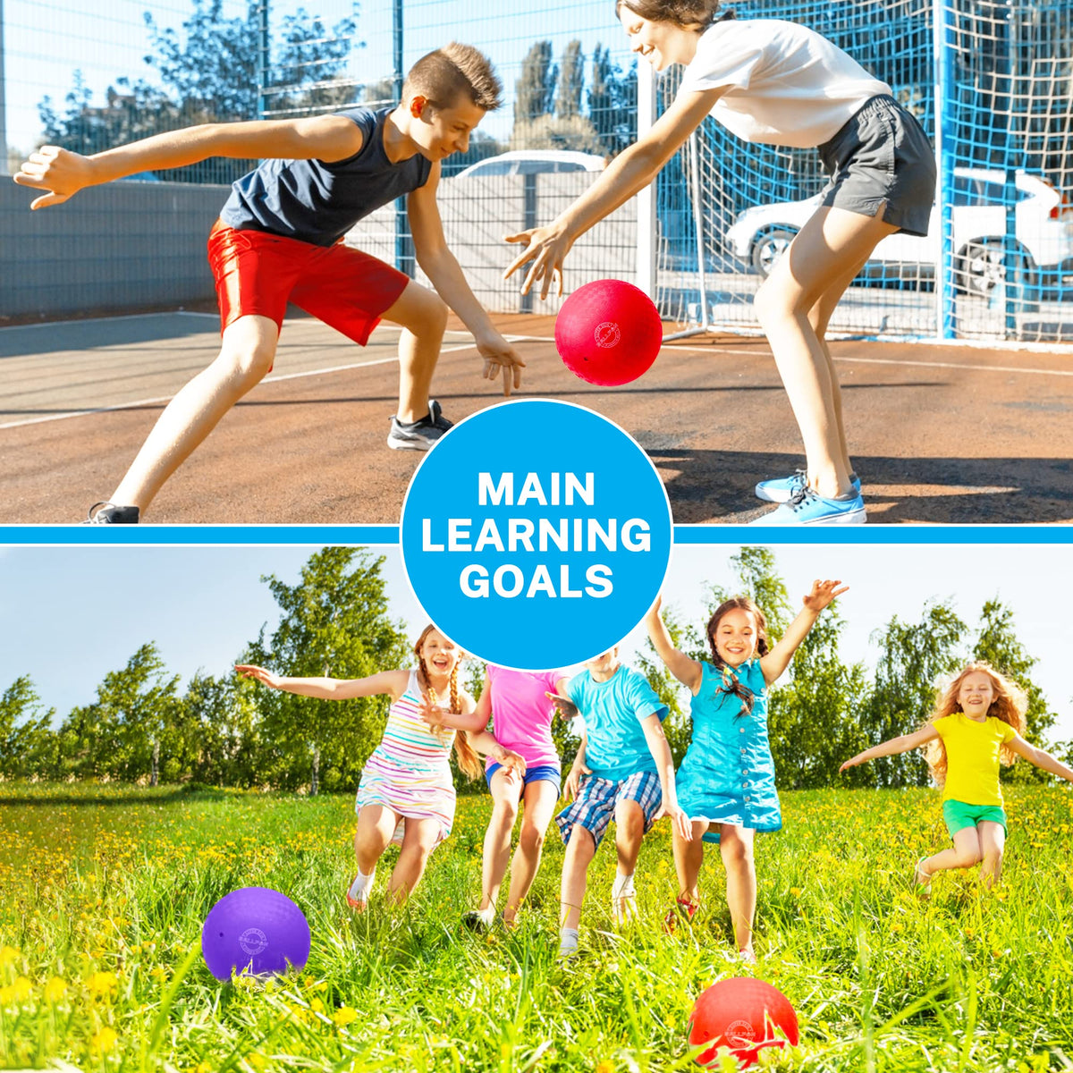 BallFUN bright colors dodgeballs support team play and quick targeting.