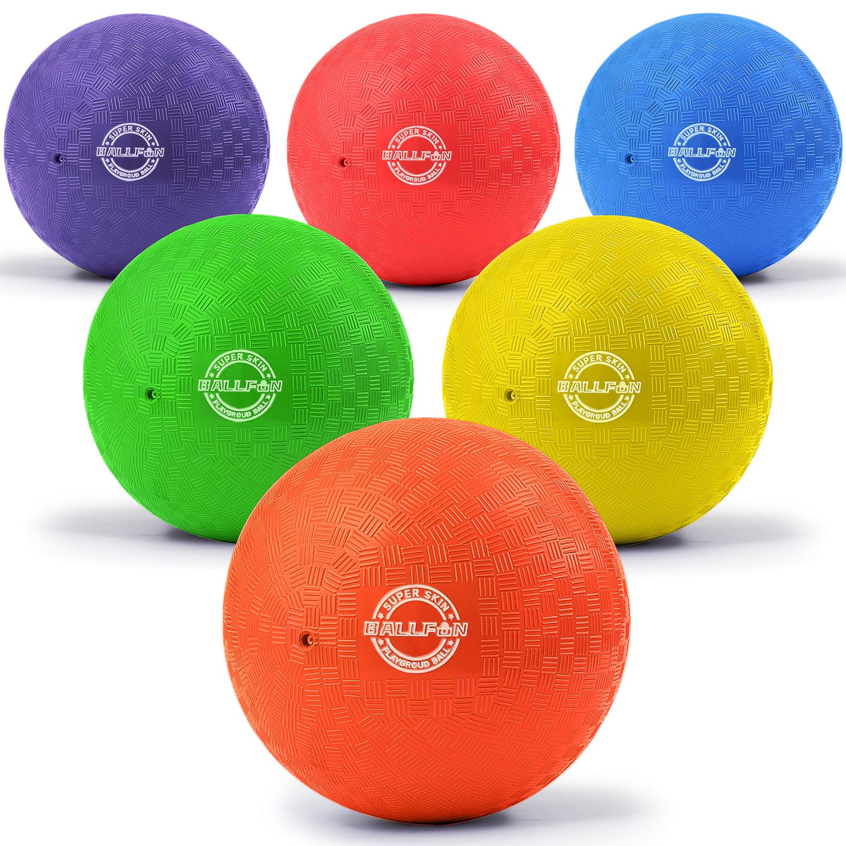 BallFUN 8.5-inch dodgeballs pack for outdoor play and family games.