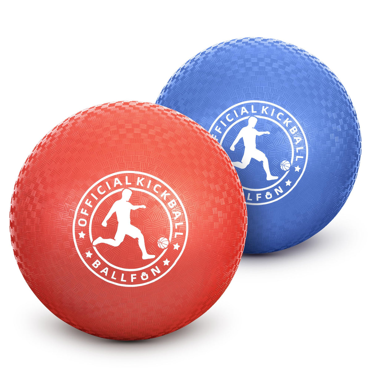 BallFUN kickball textured rubber surface for better grip and durability.