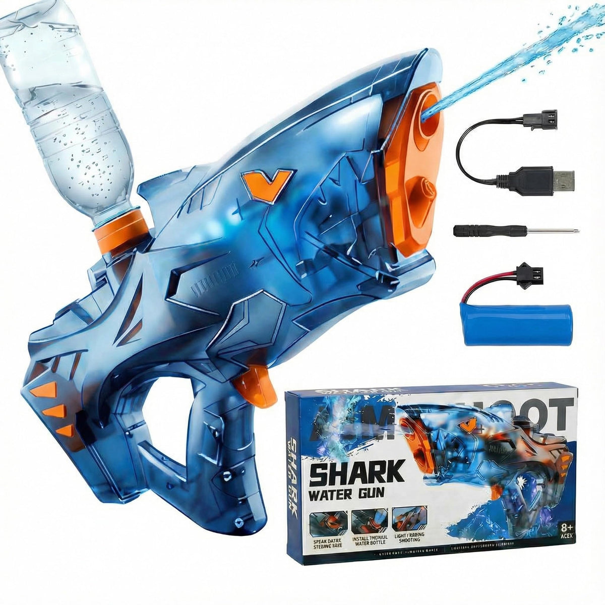 Balyeoseol electric water gun with automatic firing for effortless marathon battles.