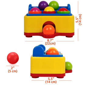 Bambiya Ball Popper Musical Hammer adds playful sounds to playtime.