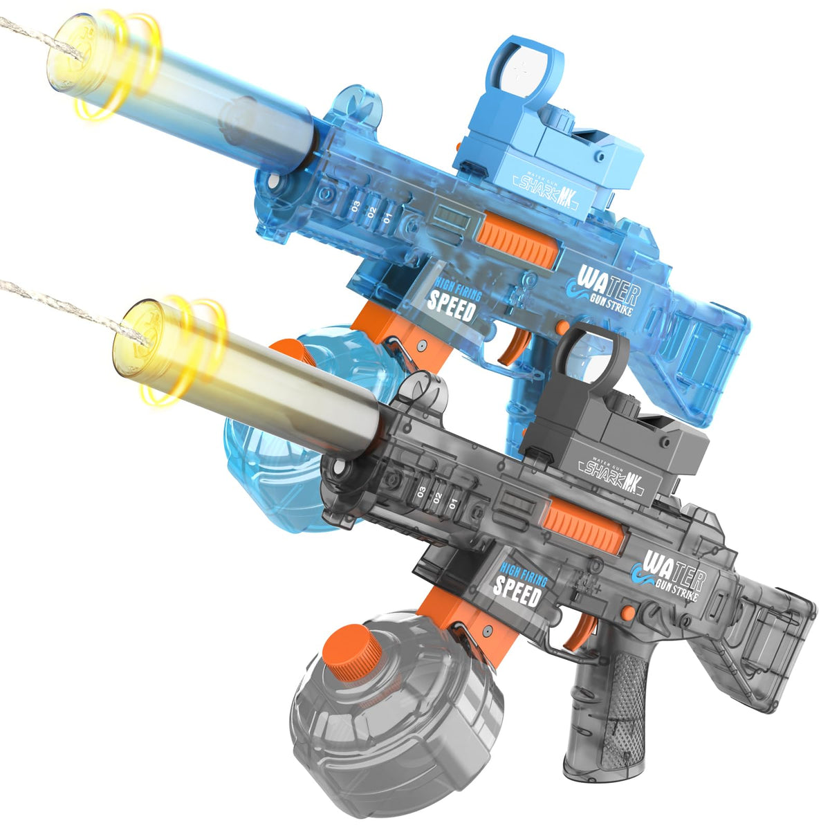 Bamiwe cool black electric water gun for exciting backyard battles.