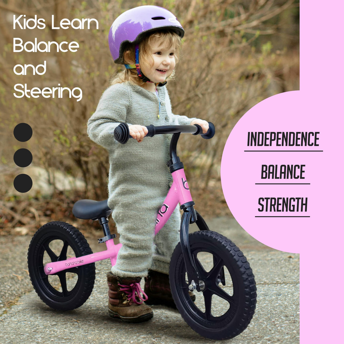 Banana Bike LT EVA tires deliver smoother rides on sidewalks.