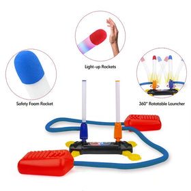 BananMelonBM Rocket Launcher foam-rockets-8-pack: soft foam projectiles for safe play.