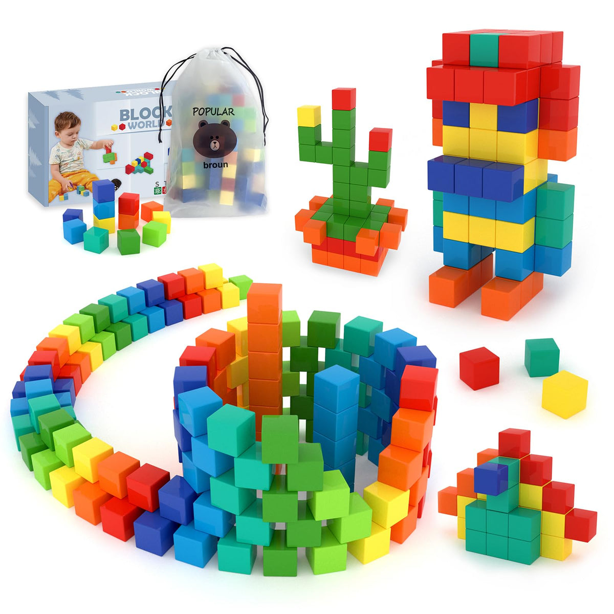 BananMelonBM 100pcs magnetic-building-blocks kit sparks imaginative play and spatial skills.