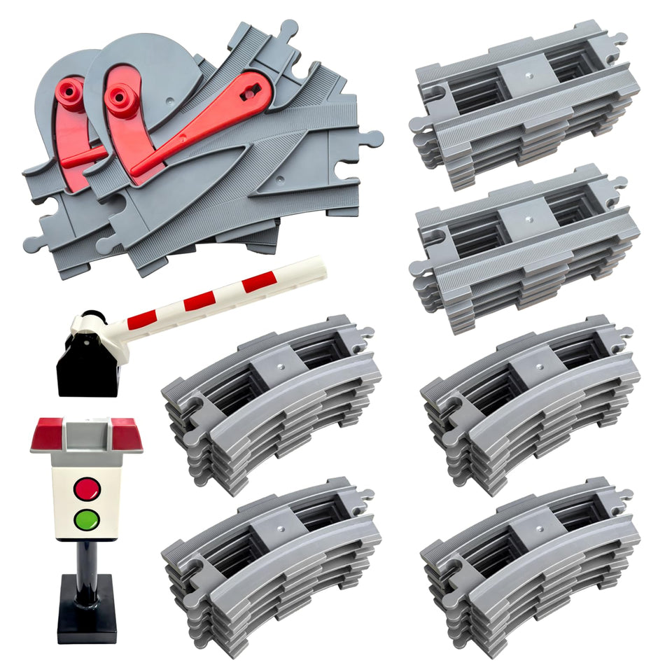 BananMelonBM curved tracks collection enables flexible layouts for imaginative play.