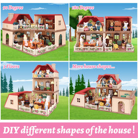 BananMelonBM dollhouse night lighting creates a cozy evening mood