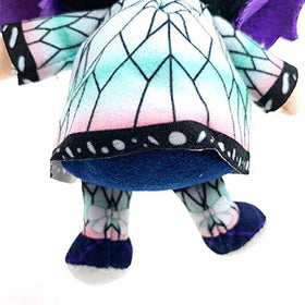 Bandai Demon Slayer Kocho Shinobu plush showcases vibrant character styling.
