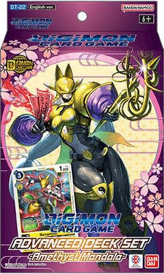 BANDAI Digimon Amethyst Mandala deck foiled cards highlight Renamon for epic battles.