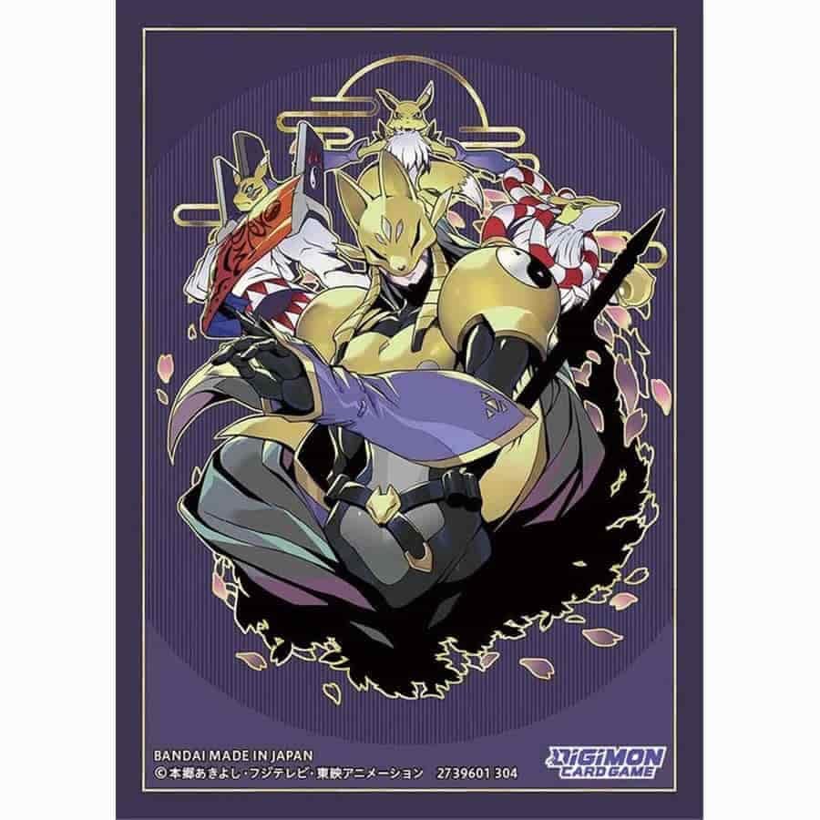 BANDAI Digimon Amethyst Mandala deck sleeves protect cards during intense play sessions.