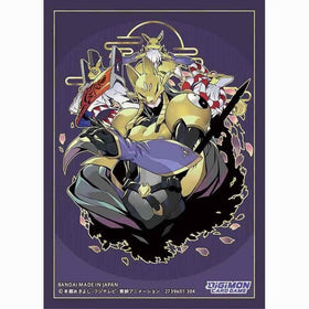 BANDAI Digimon Amethyst Mandala deck sleeves protect cards during intense play sessions.