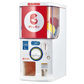 Bandai Gashapon Machine Tri front view, compact display for collectable fun