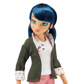 Bandai Miraculous Marinette doll featuring Kwami Tikki for imaginative storytelling.