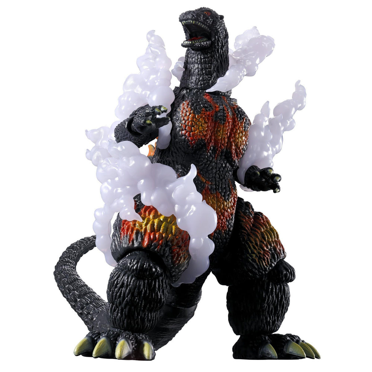 Bandai Namco Burning Godzilla 6in figure shown for dynamic display and pose options