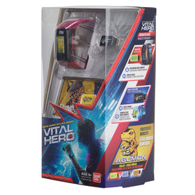 Bandai Namco Digimon Vital Hero red band heart rate sensor in action.