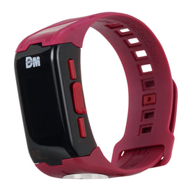 Bandai Namco Vital Hero red band tapping against NFC reader to trigger battles.