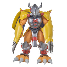 Bandai Namco WarGreymon SHODO figure features anime-style yellow armor