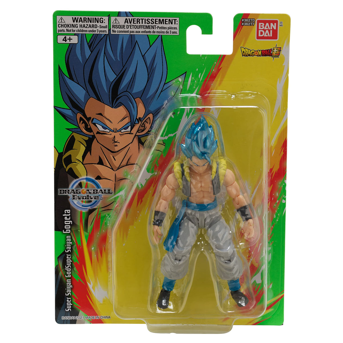 Bandai Namco Dragon Ball Evolve Gogeta blue with 16+ articulation for poseable display